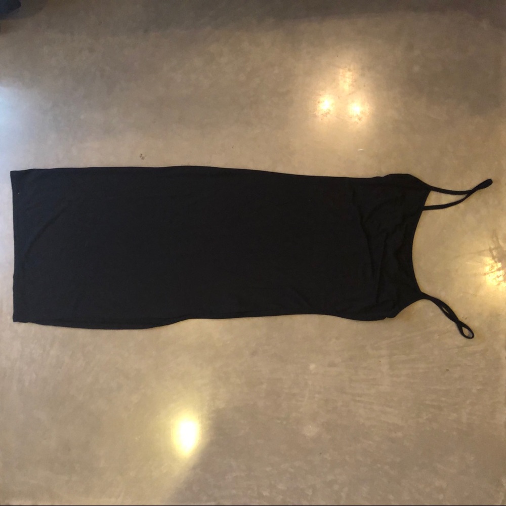 Nasty Gal black midi dress